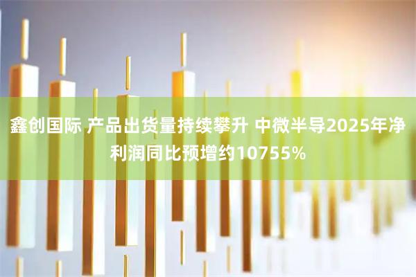 鑫创国际 产品出货量持续攀升 中微半导2025年净利润同比预增约10755%